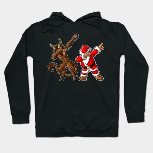 Dabbing Krampus santa claus Hoodie